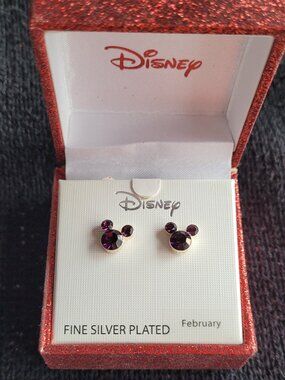 Silver Plated Disney Earrings